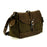 Campomaggi Saturno Leather and Canvas Shoulder Bag Leather Messenger Bag Campomaggi 