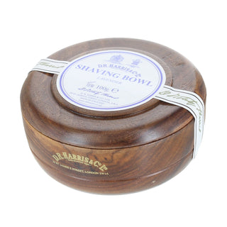 D.R. Harris Lavender Shaving Soap in Mahogany Color Wood Bowl Shaving Soap D.R. Harris & Co 