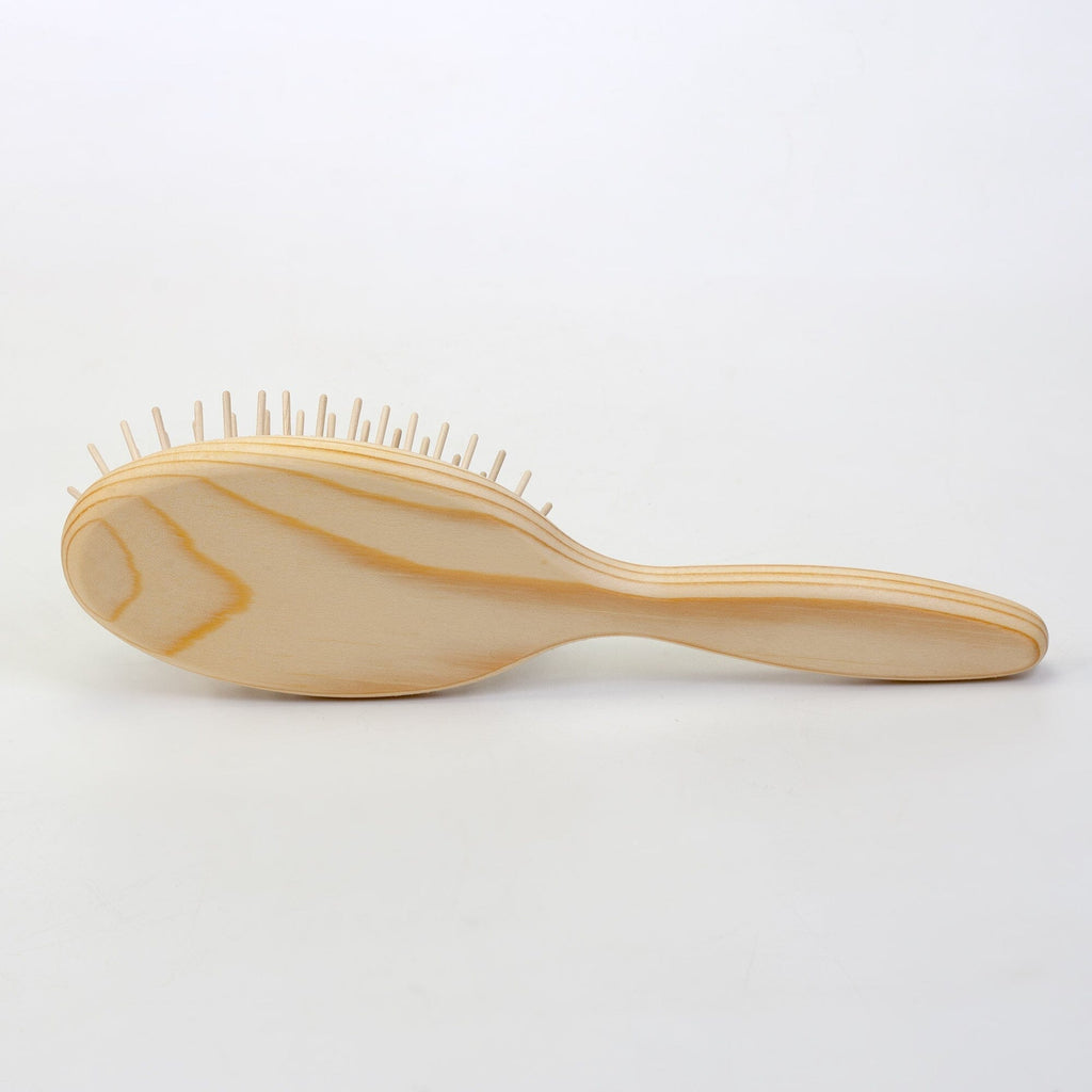 Fendrihan Pneumatic Natural Oak Wood Hairbrush with Wooden Pins, Made in Germany Hair Brush Fendrihan 