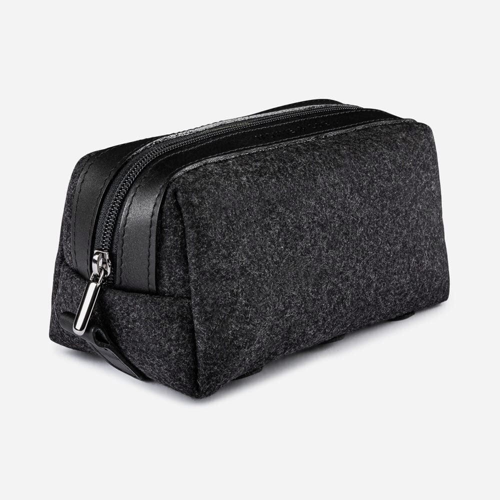 monte & coe Wool Travel Kit Toiletry Bag monte & coe Black/Black 