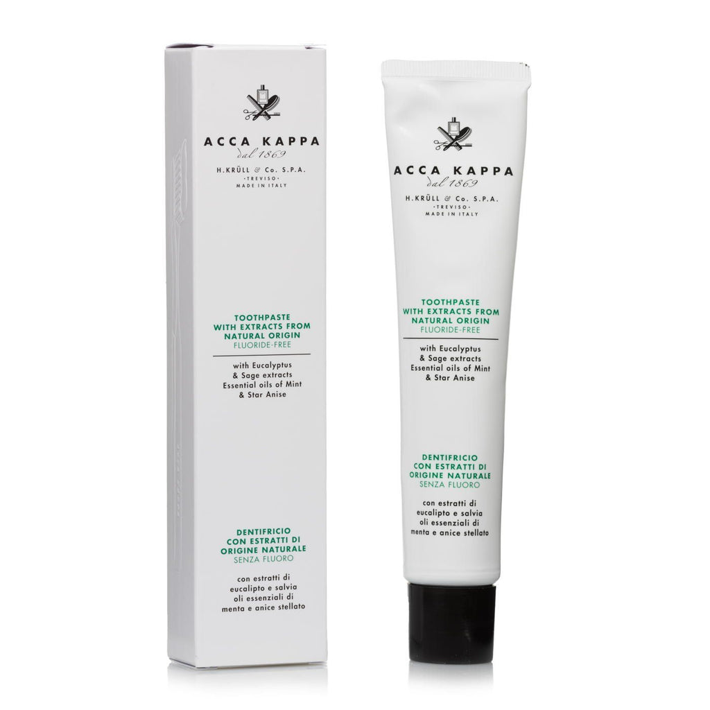Acca Kappa Natural Fluoride-Free Toothpaste, Eucalyptus and Sage ...