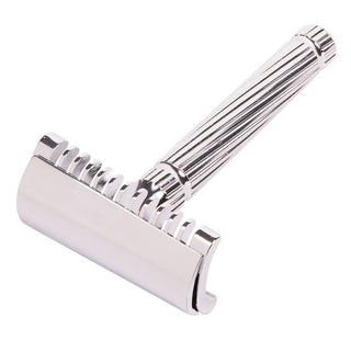 Fatip il Piccolo Storto Slant Open Comb Safety Razor Double Edge Safety Razor Fatip Chrome 