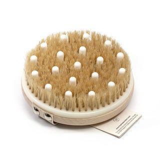 Hydrea London Beechwood Detox Brush with Pure Bristle and Rubber Nodules Bath Brush The Natural Sea Sponge Co 