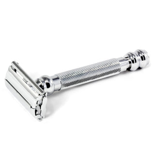 Parker 99R Barberpole Double-Edge Razor, Butterfly Opening Double Edge Safety Razor Parker Razors 