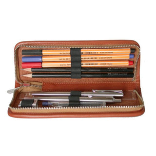 Sonnenleder "Lenz" Pen and Pencil Leather Case, Natural Pen Case Sonnenleder 