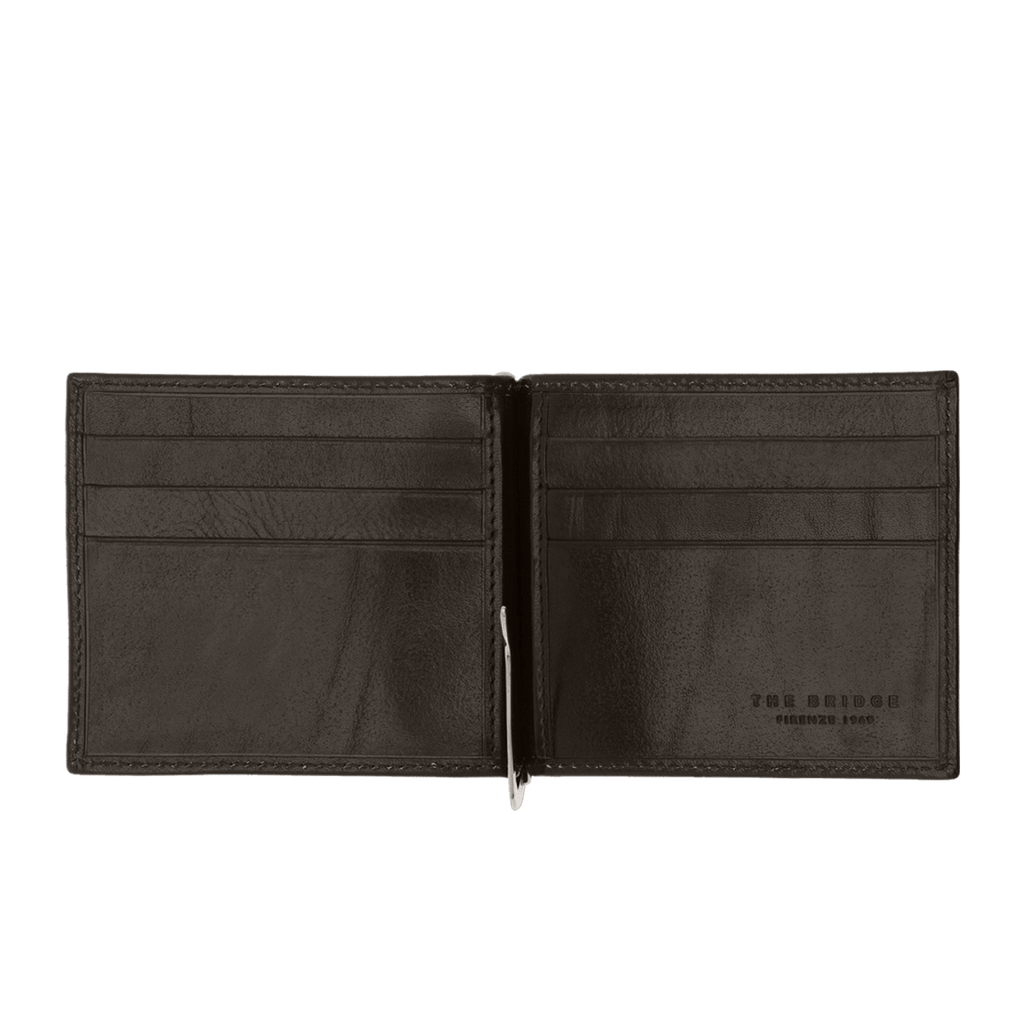 The Bridge Story Uomo Money Clip Leather Wallet with 6 CC Slots — Fendrihan
